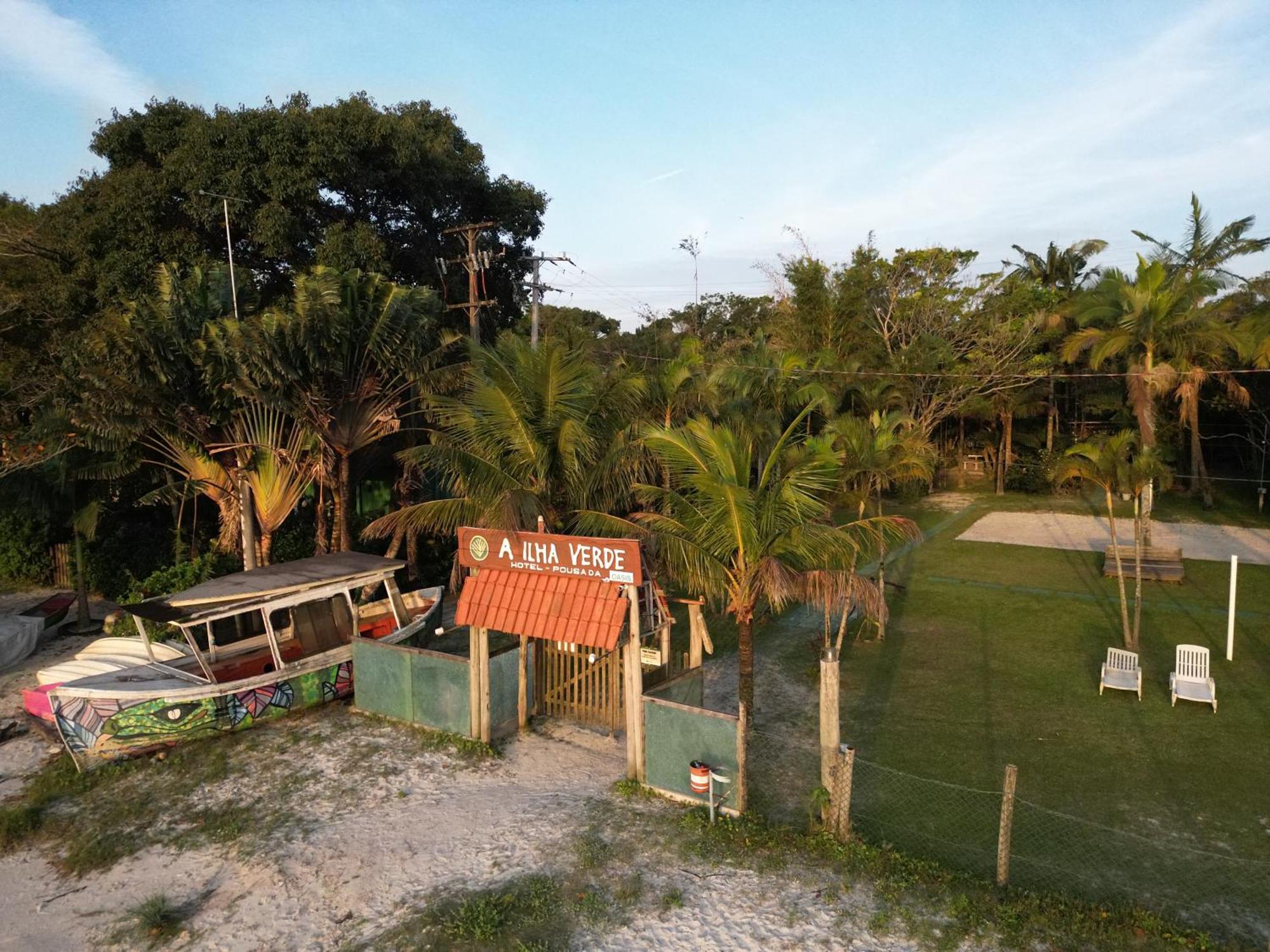 A Ilha Verde Hotel Pousada Na Praia Ilha do Mel Εξωτερικό φωτογραφία